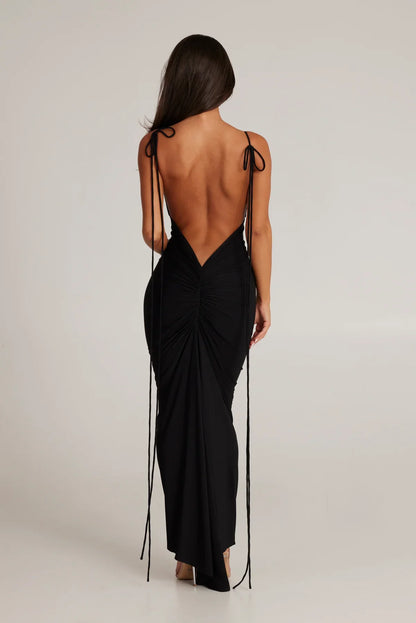 Alindra - Backless Maxi Dress