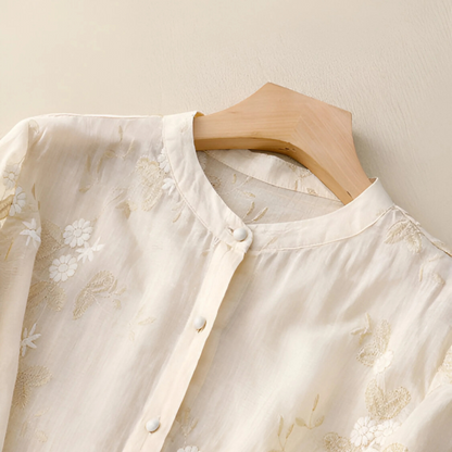 Mila Embroidered Cotton Top