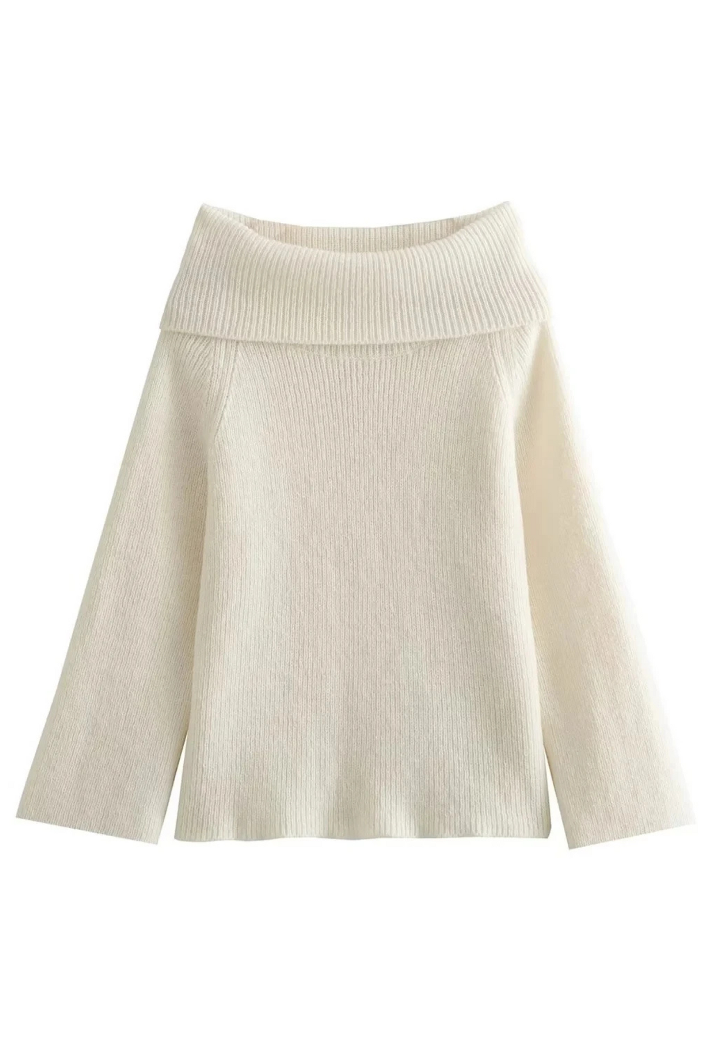 Maelira - Off-Shoulder Layered Knitted Top