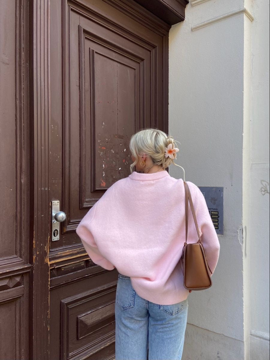 Lystria - Oversized Soft Pink Sweater