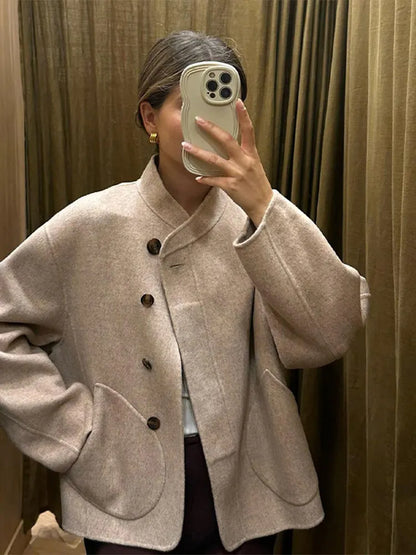 Izzy - Oversized Wool Blend Coat