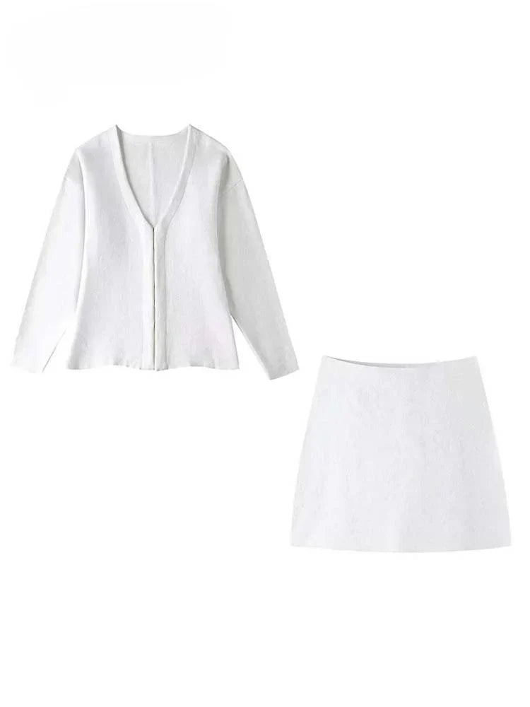 Leni - Tailored Blazer & Skirt Two-Piece Set