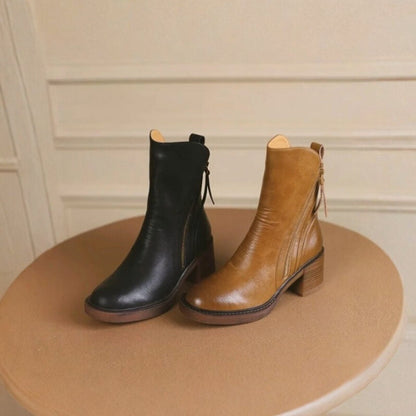 Sienna Leather Ankle Boots